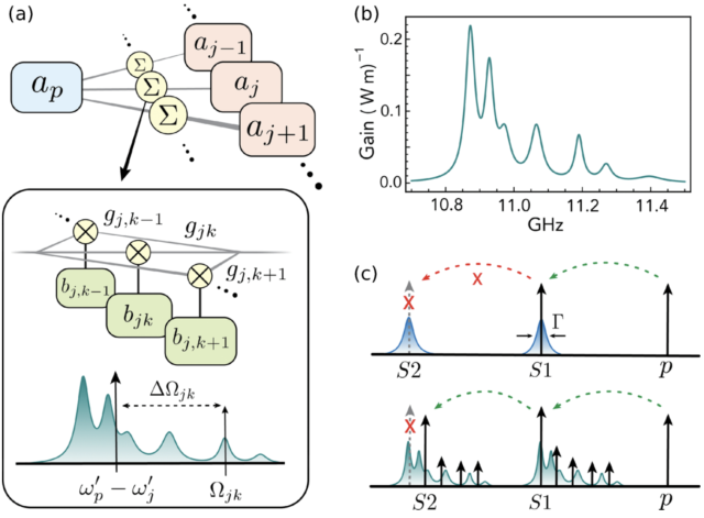 illustration of large mode volume Brillouin laser dynamics