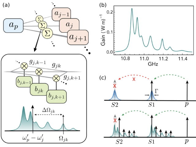 illustration of large mode volume Brillouin laser dynamics